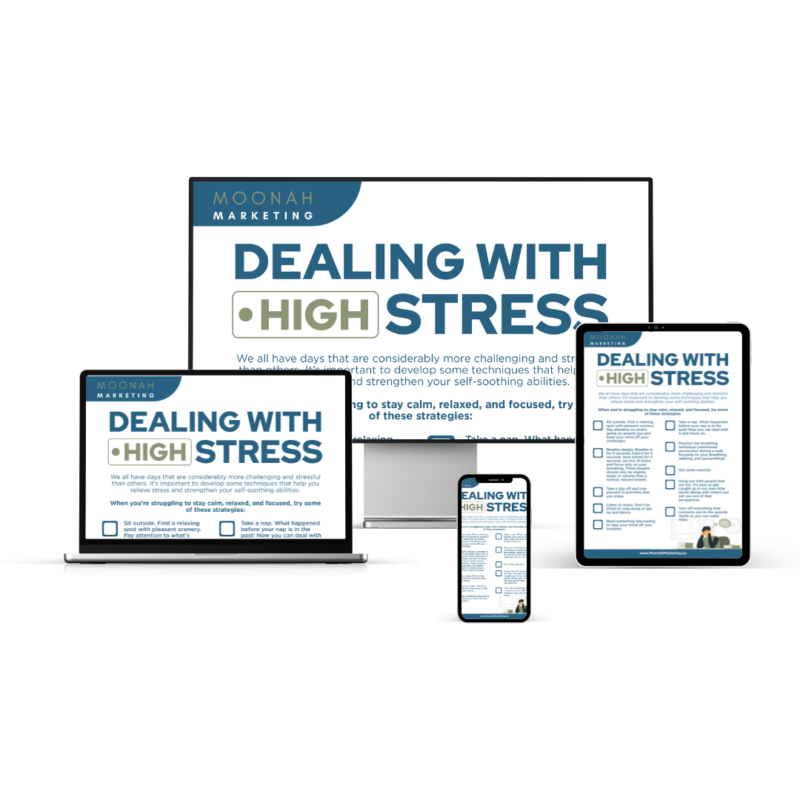 Dealing with High Stress: Checklist