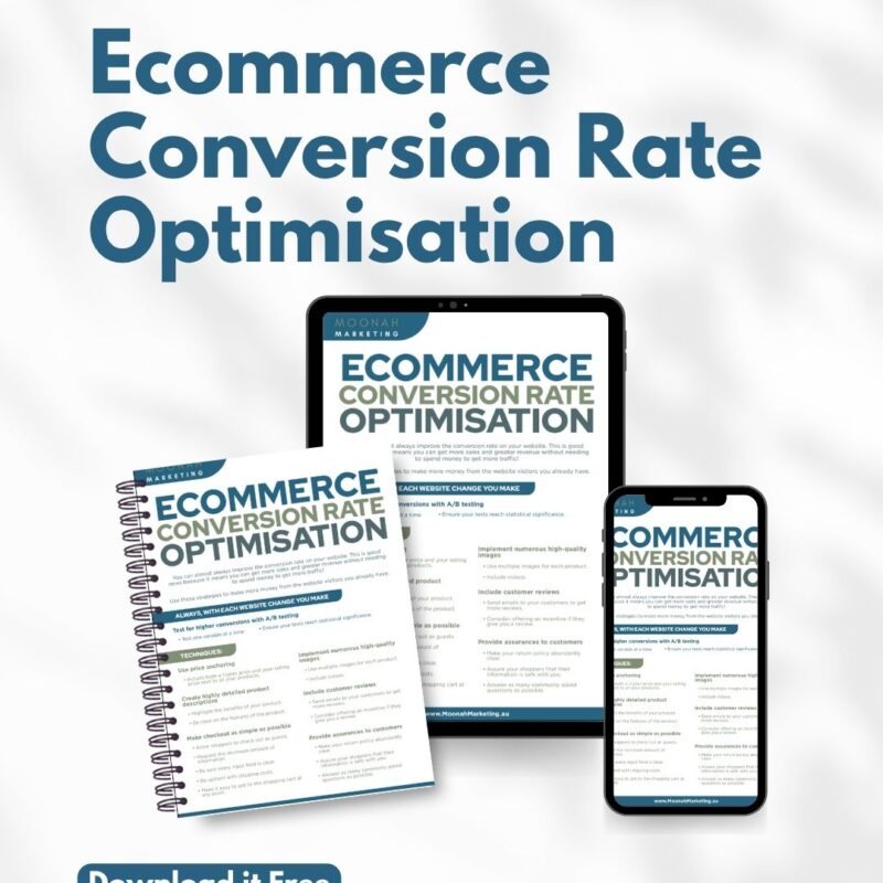 Tip Sheet: Ecommerce Conversion Rate Optimisation