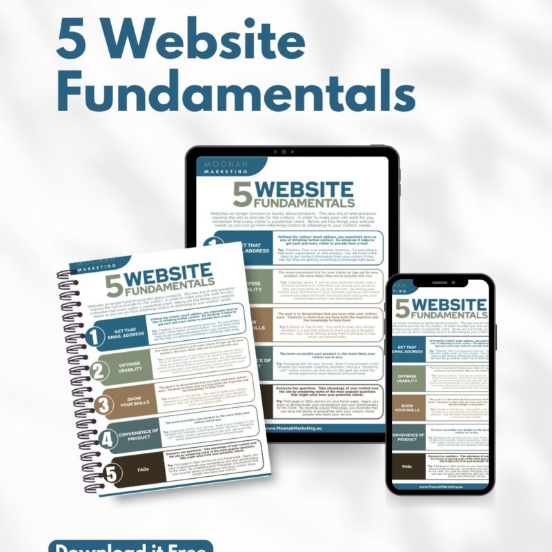Tip Sheet: 5 Website Fundamentals