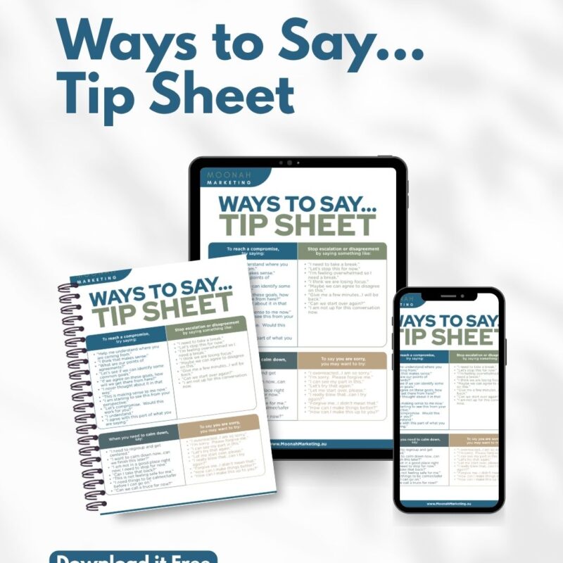 Tip Sheet: Ways to Say...