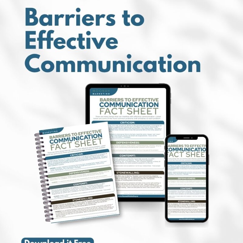 Tip Sheet: Barriers to Effective Communication Fact Sheet